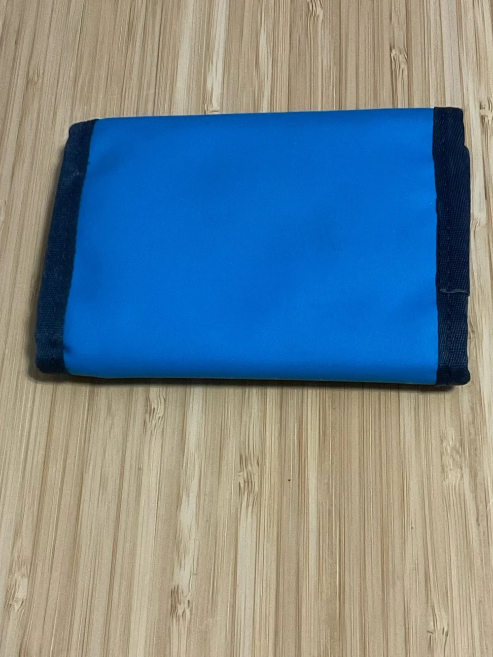 Vintage Retro Blue & Blue North Face Wallet, Velcro closure, EUC